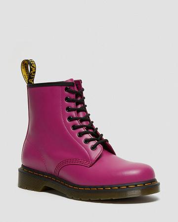 Dr Martens 1460 Smooth Leren Veterlaarzen Dames Roze | NL 574AHK